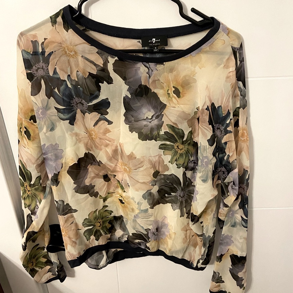 7 for all mankind silk blouse. Size small